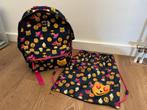 Milky Kiss rugtas / schooltas en gymtas met emoji en smileys, Ophalen of Verzenden, Gebruikt, Blauw, Rugtas