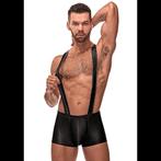 Leren look bdsm singlet gratis verzonden, Kleding | Heren, Ondergoed, Overige typen, ., Zwart, Ophalen of Verzenden