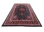 Handgeknoopt Perzisch tapijt meched blue pink 246x347cm, 200 cm of meer, 200 cm of meer, Gebruikt, Rechthoekig