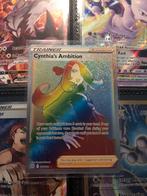 Cynthia's Ambition pokemon kaart, Ophalen of Verzenden, Losse kaart, Zo goed als nieuw