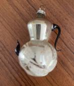 Antieke kerstbal: koffiepot zilver : wit : zwart, Ophalen, Gebruikt