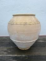 Terracotta pot Ibiza stijl, Tuin en Terras, Bloempotten, Ophalen, Zo goed als nieuw, Rond, 25 tot 40 cm
