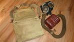 Engels Gasmasker ww2 oorlog Engels leger in tas ww2, Verzenden, Landmacht, Nederland, Overige typen