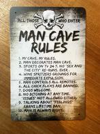 Mancave Rules wandbord (Old Look), Nieuw, Ophalen of Verzenden, Pand50, Info@pand50.nl