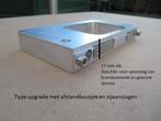 Set alu freesmal scharnieren 4x 89x89+rail brandwerende deur, Doe-het-zelf en Verbouw, Verzenden, Nieuw