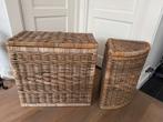 Rotan wasmand en hoekwasmand, Ophalen, Gebruikt, Mand, Riet