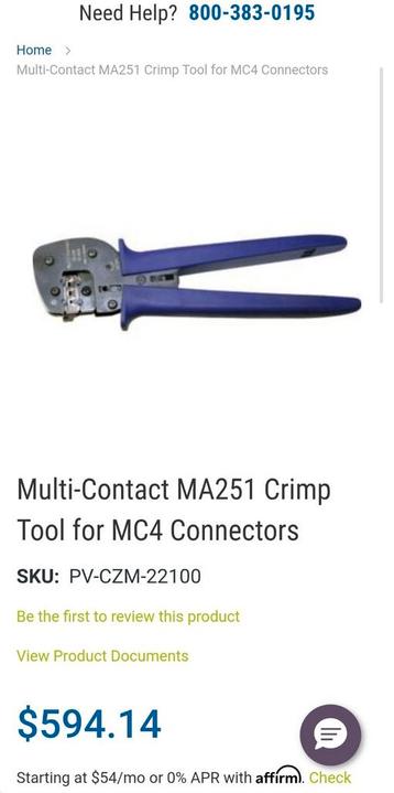 PV-WZ-4 voor PV connectors MC3, MC4 en MC-4-EVO 2 beschikbaar voor biedingen