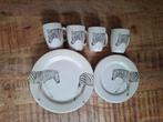 Beige servies set voor 4 personen, Huis en Inrichting, Keuken | Servies, Ophalen, Gebruikt, Overige stijlen, Bord(en)