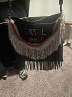 Mooie tas met franjes, Ophalen of Verzenden, Gebruikt, Zwart, Handtas