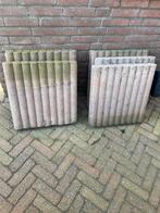 Gratis: 5 pallisadebanden 50 x 50 cm, Tuin en Terras, Ophalen, Gebruikt, Minder dan 60 cm, Vierkant