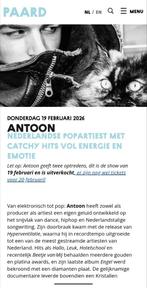 4 tickets Antoon in het Paard Den Haag Don 19 Feb, Drie personen of meer, Februari