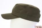 Legerpet groen katoen 53-60 nieuw one size fits all unisex, Ophalen of Verzenden, Nieuw, One size fits all, Pet