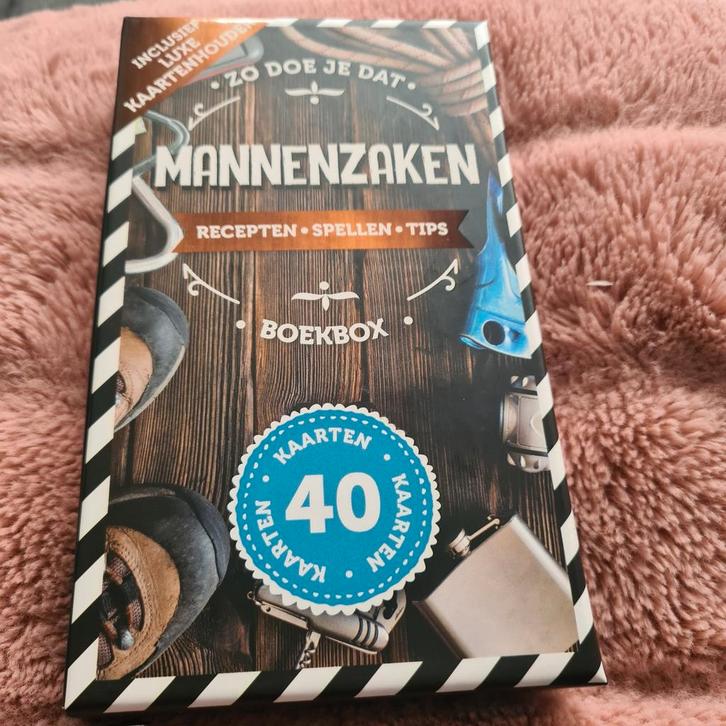 Mannenzaken Boekbox - Recepten, Spellen & Tips, Boeken, Humor, Nieuw, Overige typen, Ophalen of Verzenden