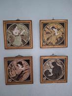 Majolica 4 seizoenen Tegels 1960s Tiles LEES, Gebruikt, Ophalen of Verzenden, 20 tot 40 cm, Minder dan 5 m²