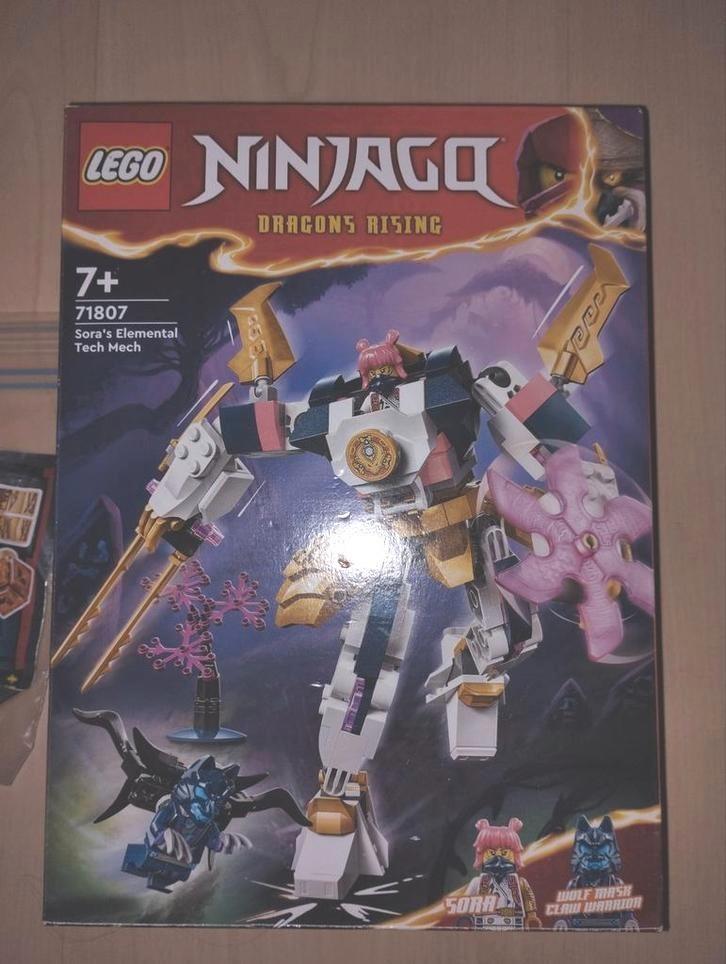 LEGO Ninjago 71807 Sora's Elemental Tech Mech + Polybag, Kinderen en Baby's, Speelgoed | Duplo en Lego, Gebruikt, Lego, Complete set