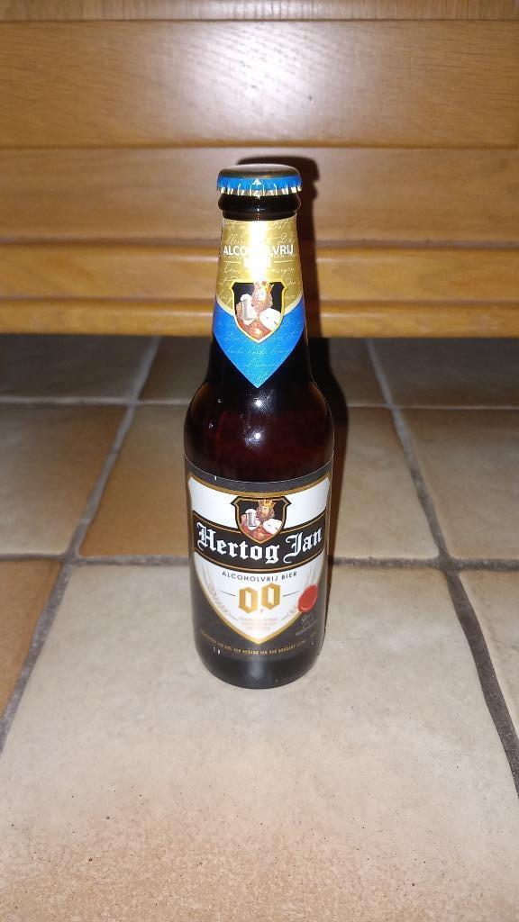Hertog Jan 0.0 overgangsfase etiket, Verzamelen, Biermerken, Nieuw, Flesje(s), Hertog Jan, Ophalen of Verzenden