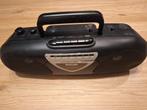 Philips stereo radio cassetterecorder type AQ5150, Ophalen of Verzenden, Zo goed als nieuw, Radio