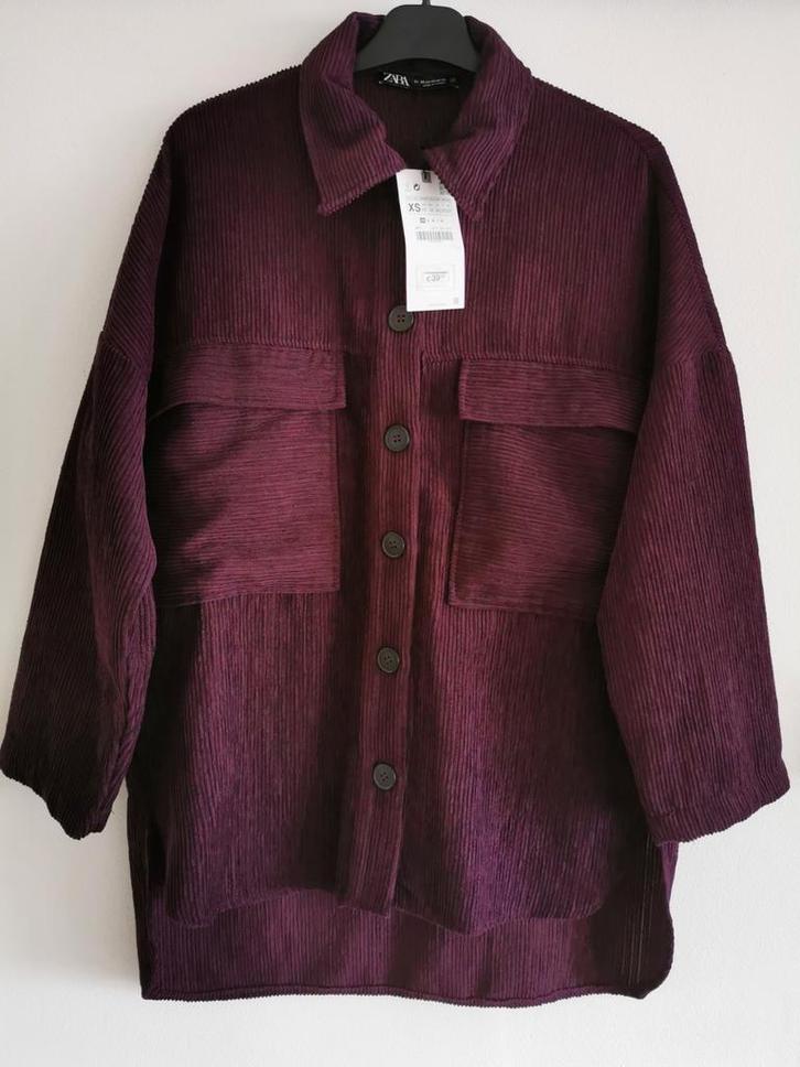 ZARA corduroy overhemdjack mt. S/M, Kleding | Dames, Jasjes, Kostuums en Pakken, Nieuw, Jasje, Maat 36 (S), Overige kleuren, Verzenden