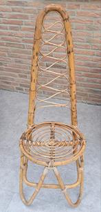 Vintage Rotan Stoel van Bonacina (60er jaren), Huis en Inrichting, Stoelen, Ophalen, Gebruikt, Bruin, Vintage
