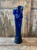 Cobaltblauwe vintage Murano stijl vaas, Antiek en Kunst, Ophalen