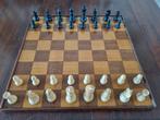 Vintage schaak- en damspel, Hobby en Vrije tijd, Gezelschapsspellen | Bordspellen, Ophalen of Verzenden, Gebruikt