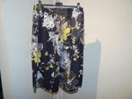 Oska rok in bloemen print mooie kleuren elastische band40/42, Maat 38/40 (M), Verzenden, Zwart, Gedragen