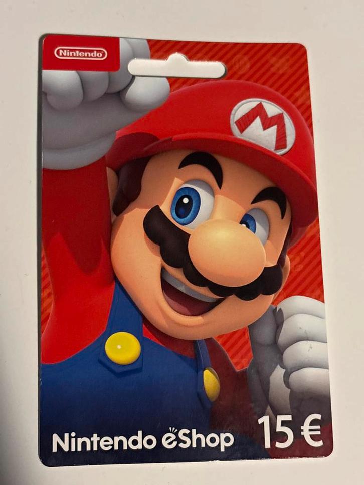 Nintendo Switch Eshop Tegoed - €15, Spelcomputers en Games, Spelcomputers | Nintendo Consoles | Accessoires, Nieuw, Switch, Overige typen