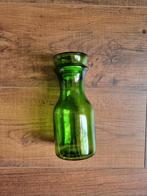 Klein karaf groen glas, Ophalen of Verzenden