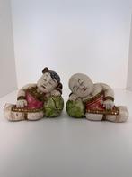 Set handgesneden Aziatische beelden, Ophalen of Verzenden