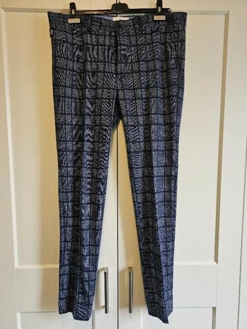 Pantalon, Blue Industrie, Leonardo, maat 52, blauw/wit beschikbaar voor biedingen