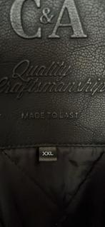 Zwarte Skai Biker Jas C&A XXL - Zo goed als nieuw!, Kleding | Heren, Ophalen of Verzenden, Nieuw, Overige maten, Zwart