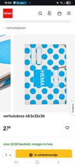 verhuisdoos, Doe-het-zelf en Verbouw, Kratten en Dozen, Ophalen, Gebruikt