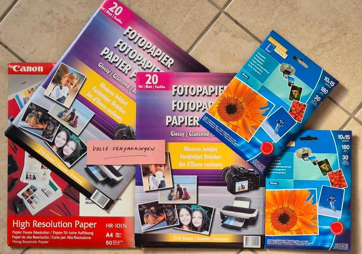 Foto printer papier Laser / Inktjet, Computers en Software, Printers, Nieuw, Kleur printen, Kopieren, Zwart-en-wit printen, Ophalen of Verzenden