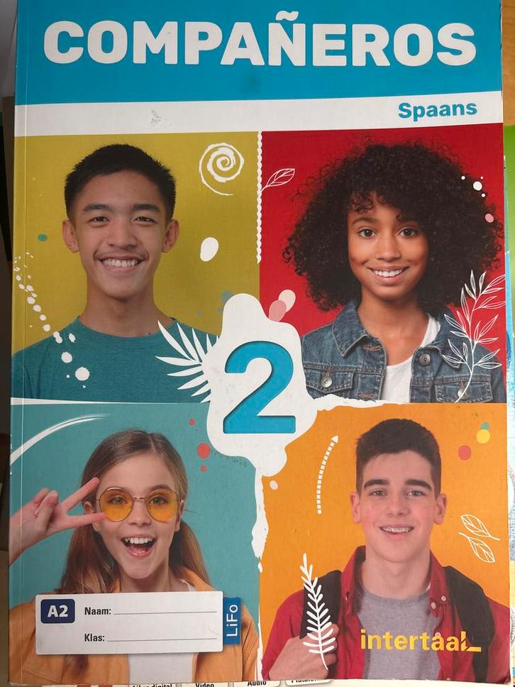 Compañeros Spaans A2 - Leerboek, Boeken, Studieboeken en Cursussen, Zo goed als nieuw, Niet van toepassing, Ophalen of Verzenden