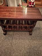 Houten Wijnrek / Tafel, Ophalen, 15 tot 25 flessen, Zo goed als nieuw, Minder dan 50 cm