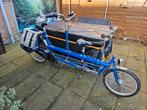 Blauwe tandemfiets Merk  mannetje, Fietsen en Brommers, Minder dan 10 versnellingen, Gebruikt, Ophalen of Verzenden, 55 cm of meer
