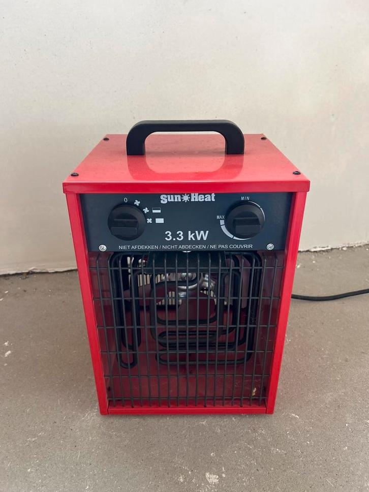 Sun Heat Elektrische Kachel 3.3kW - 3 Standen, Doe-het-zelf en Verbouw, Verwarming en Radiatoren, Gebruikt, Kachel, 800 watt of meer