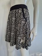 King Louie rok. Maat M. Zwart/wit., Maat 38/40 (M), Nijmegen, Zwart, Verhip-vintage.nl