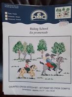 Leuk borduurpakket van dmc, Riding school, Handborduren, Ophalen of Verzenden, Zo goed als nieuw, Borduurpakket