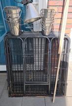 Puppyren met warmte lamp en drinkemmers, Ophalen, Gebruikt, 110 cm of meer, 65 tot 100 cm