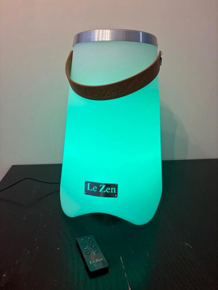 Le Zen wijnkoeler met speaker & LED, Huis en Inrichting, Lampen | Hanglampen, Zo goed als nieuw, Minder dan 50 cm, Kunststof, Ophalen of Verzenden
