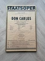 Opera poster Don Carlos met Sterren cast, Ophalen of Verzenden, A1 t/m A3, Rechthoekig Staand