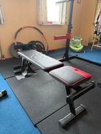 Home Gym Set - Squatrack, Barbell, Gewichten, Sport en Fitness, Ophalen, Gebruikt, Krachtstation, Armen