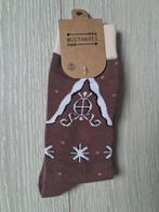 Sokken huisje met sneeuw bruin 38-45, Sokken en Kniesokken, Bruin, Nieuw, Overige maten