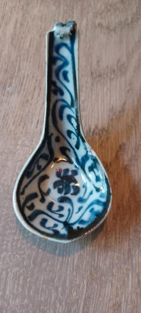 Antieke Chinese Lepel - Blauw Wit Porselein, Antiek en Kunst, Antiek | Keramiek en Aardewerk, Ophalen of Verzenden