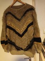 nieuwe wollen bruin gebreide noorse trui Mt 42 glitter kerst, Kleding | Dames, Bruin, Maat 42/44 (L), Nieuw, Ophalen of Verzenden