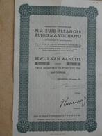 Aandeel Preanger Rubber Maatschappij. Middelburg 1934, Ophalen of Verzenden, 1920 tot 1950, Aandeel