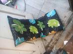 4 stuks tuinstoel kussens met bloem print, Huis en Inrichting, Stoelen, Zwart, Mooi, Ophalen of Verzenden, Zo goed als nieuw