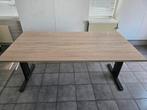 Eiken (look) Bureau - In hoogte verstelbaar 180x90cm, Huis en Inrichting, Bureaus, Ophalen, In hoogte verstelbaar, Gebruikt, Bureau