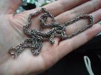 echt zilveren ketting soort koningsketting 60 cm gemerkt, Sieraden, Tassen en Uiterlijk, Kettingen, Ophalen of Verzenden, Zo goed als nieuw